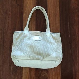 Furla Leather and canvas bag